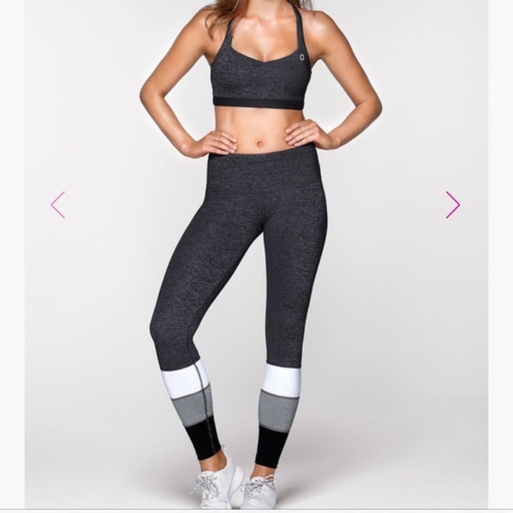 Like new! Lorna Jane XS Color Block Tights